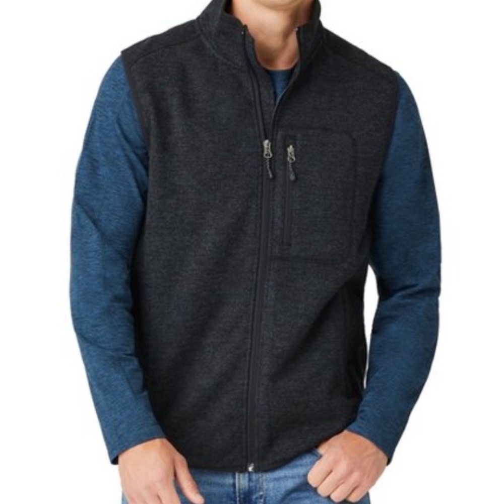 Free Country Men's Keen Sweater
Fleece Vest  Black   M.         NWT